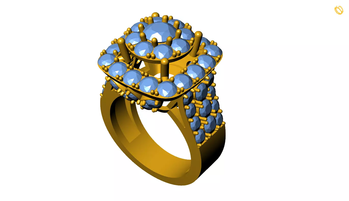 Girl Ring 3D print model_0