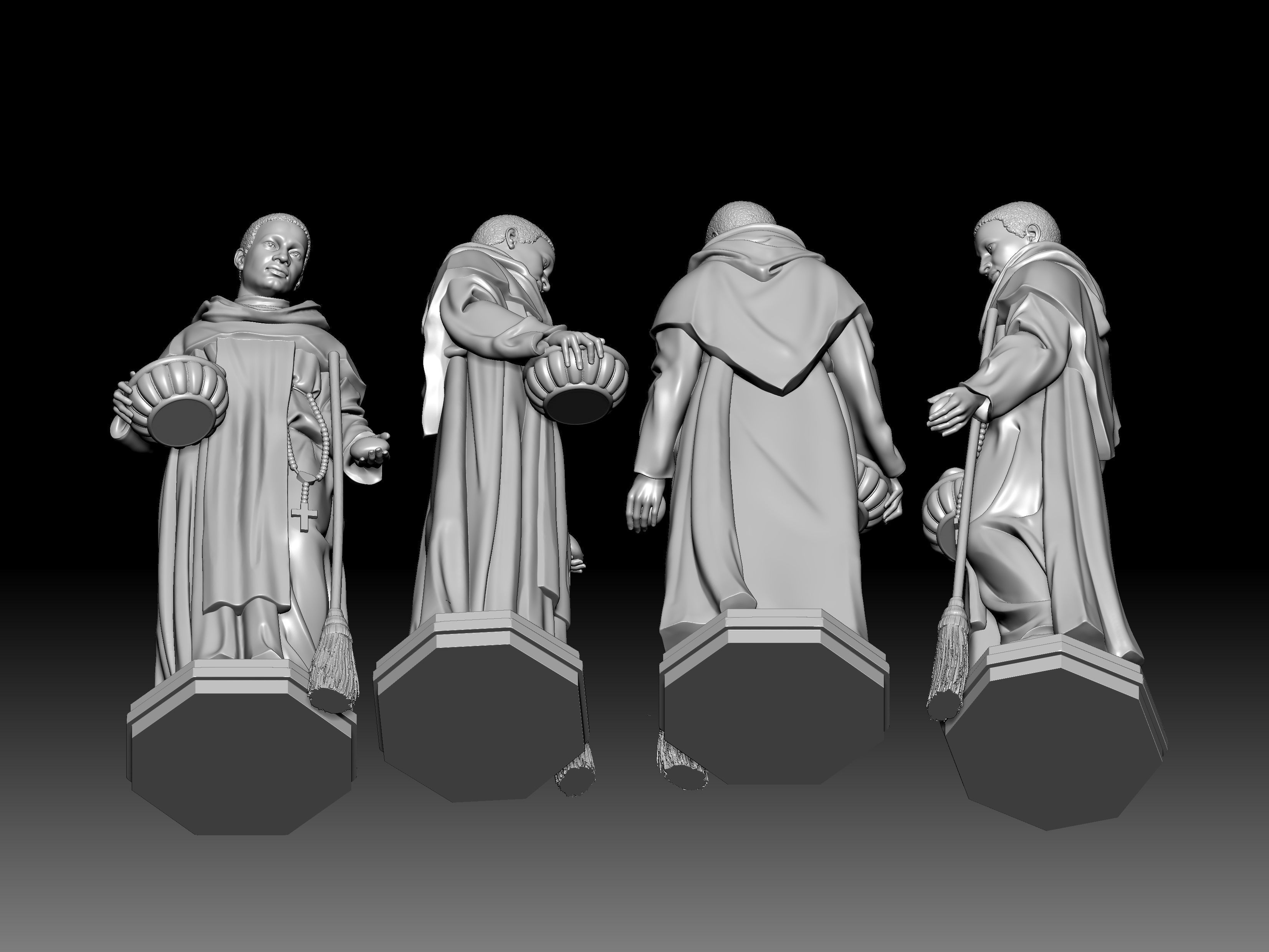 3D statue model of Saint Martin 3D print model_1