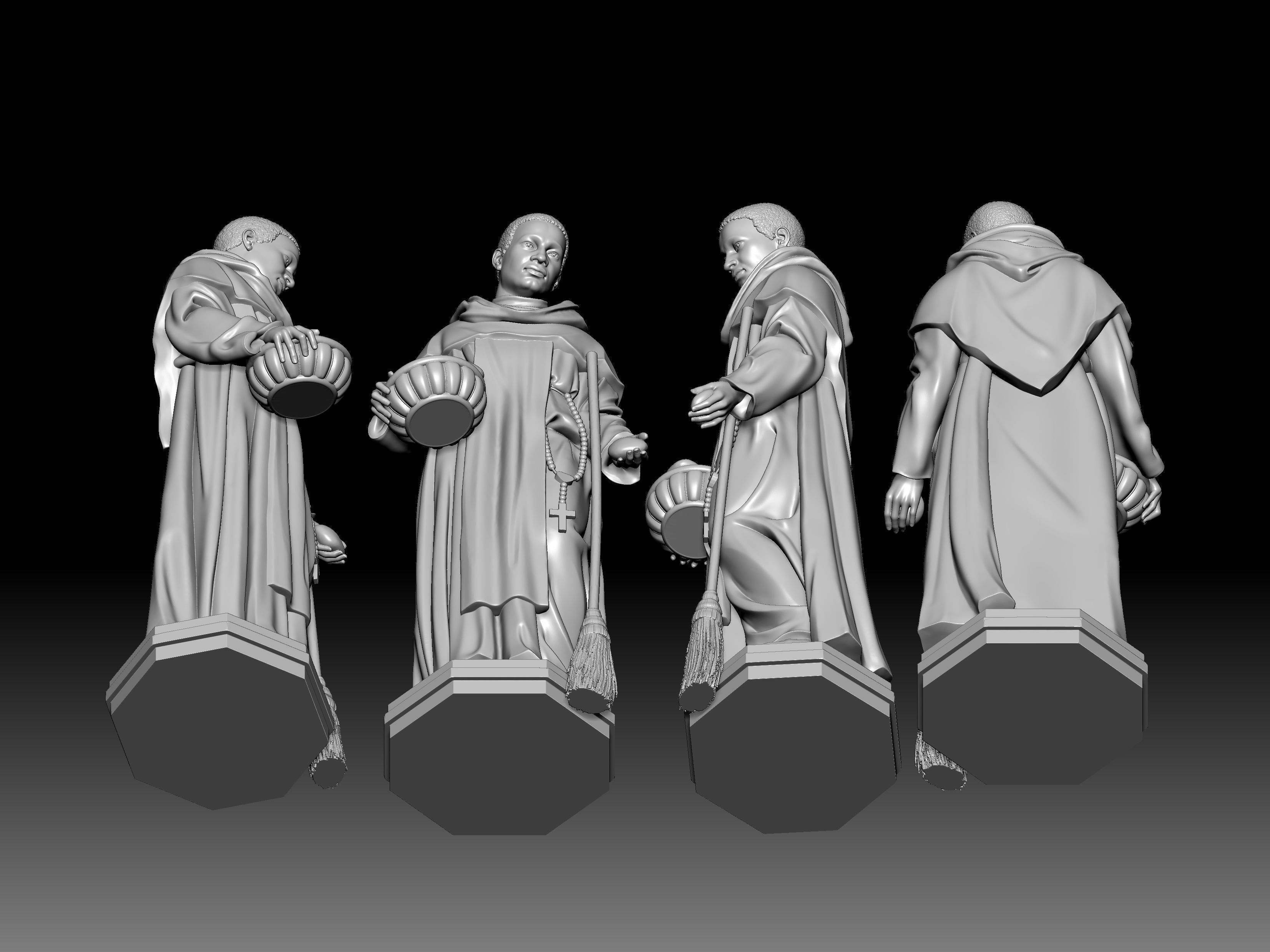 3D statue model of Saint Martin 3D print model_2