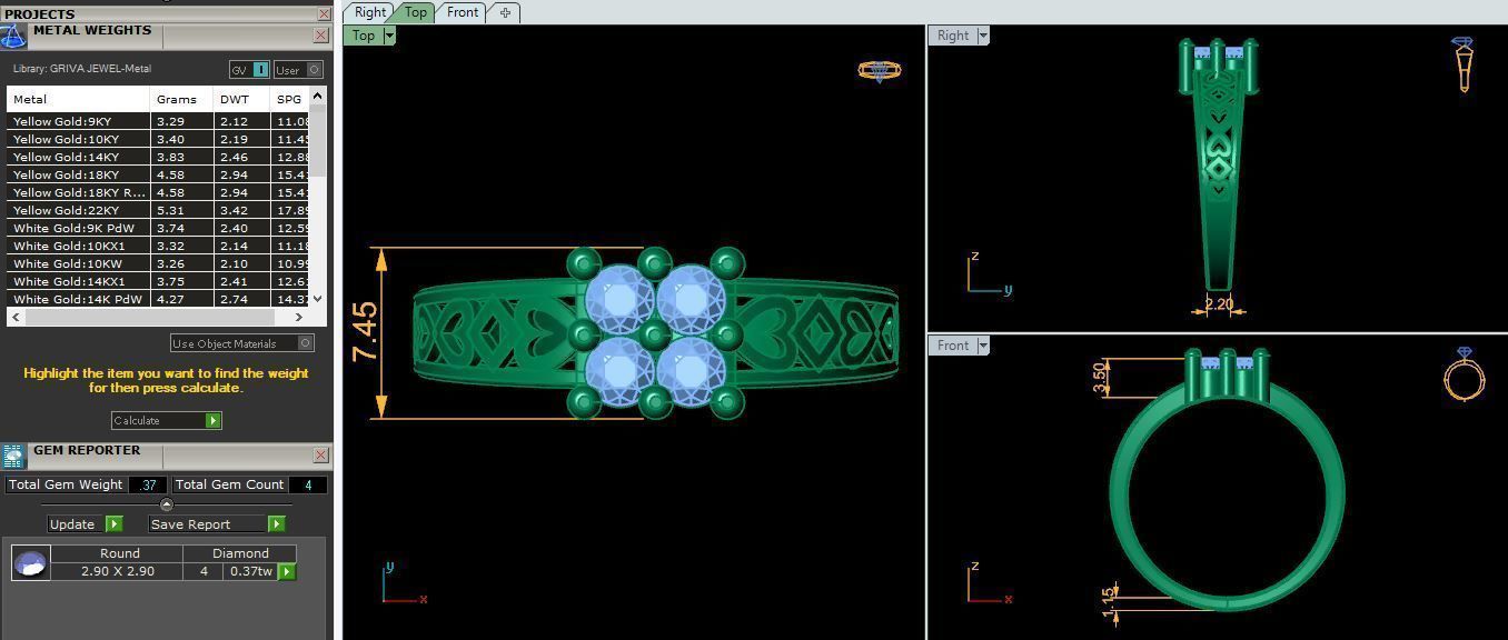 Mens Diamond 11 3d Model and Render 3D print model_9