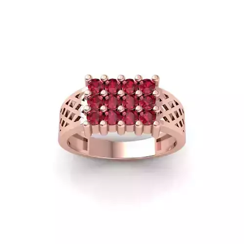 Mens Diamond Ring 8 3d model and Render