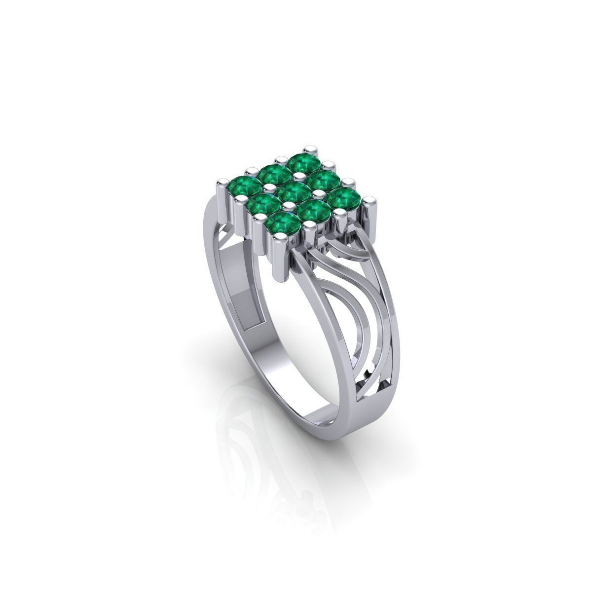 Mens Diamond Ring 3 3d Model and Render 3D print model_26