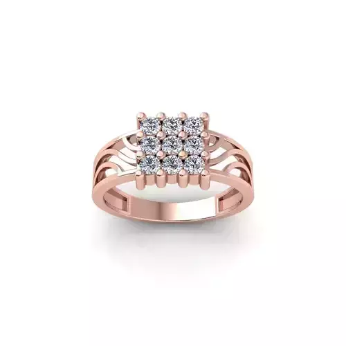 Mens Diamond Ring 3 3d Model and Render
