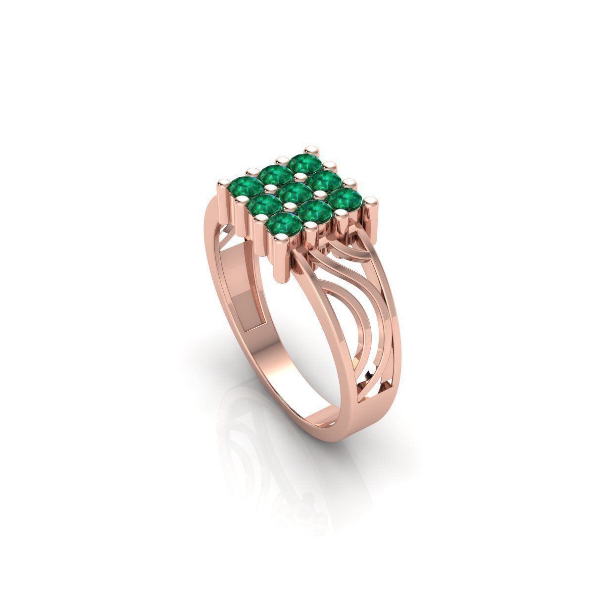 Mens Diamond Ring 3 3d Model and Render 3D print model_23