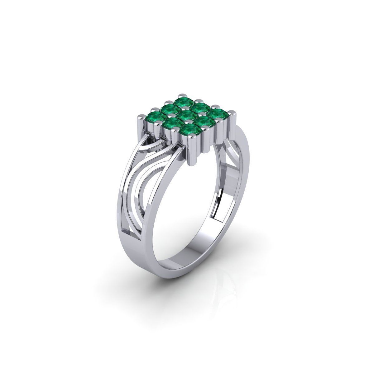 Mens Diamond Ring 3 3d Model and Render 3D print model_16