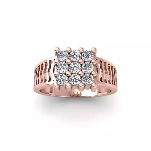 Mens Diamond Ring 2 3d Model and Render 