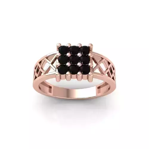 Onix Mens Diamond Ring 3f Model and Render