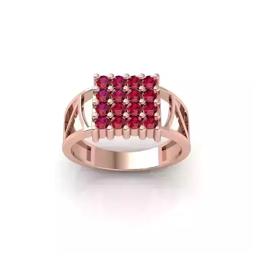 Mens Diamond Ring 3d Model and Render 