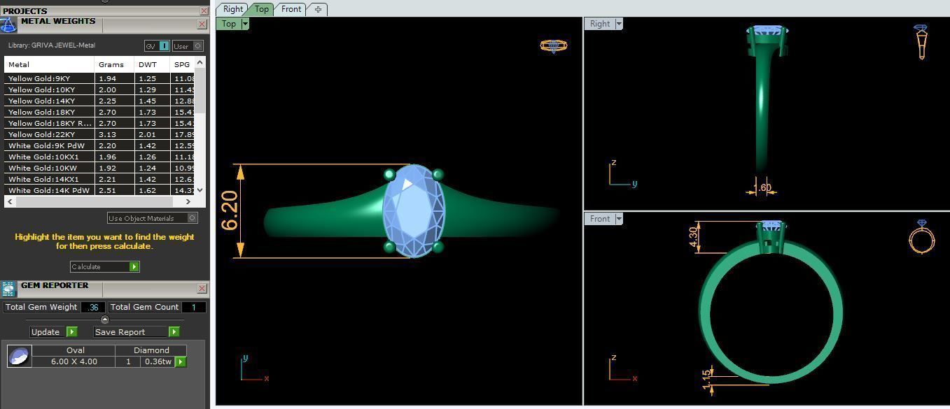 Ovel Basket Ring 3d Model and Render 3D print model_13