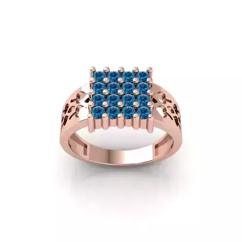 Mens Diamond Ring 3d Model and Render