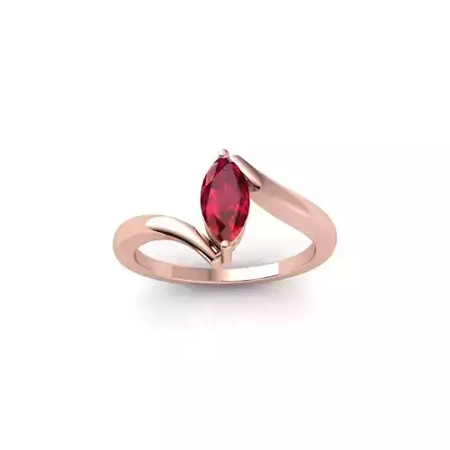 Marquees Diamond Ring 3d Model and Render 