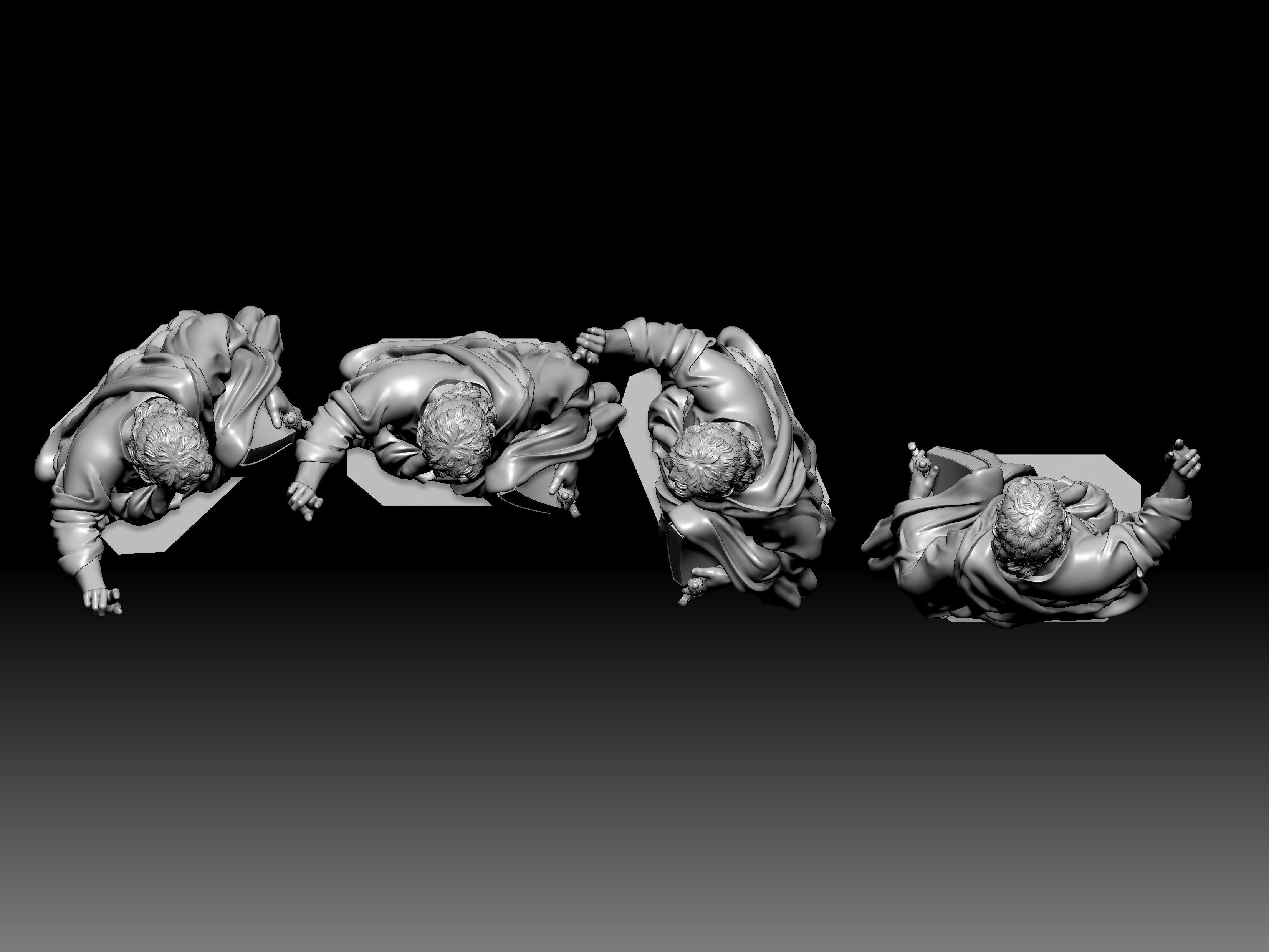 3D model of Saint Paul statue 3D print model_2