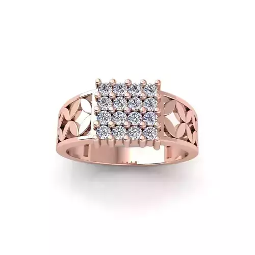 Mens Diamond Ring 3d Model and Render