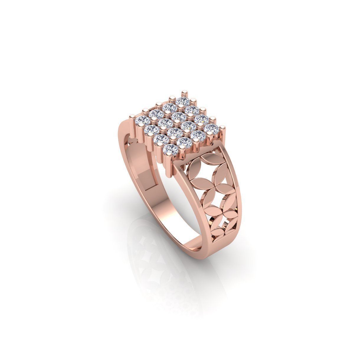 Mens Diamond Ring 3d Model and Render 3D print model_7