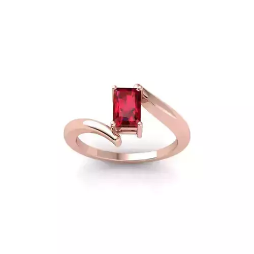 Emerald Diamond Ring 3d Model  