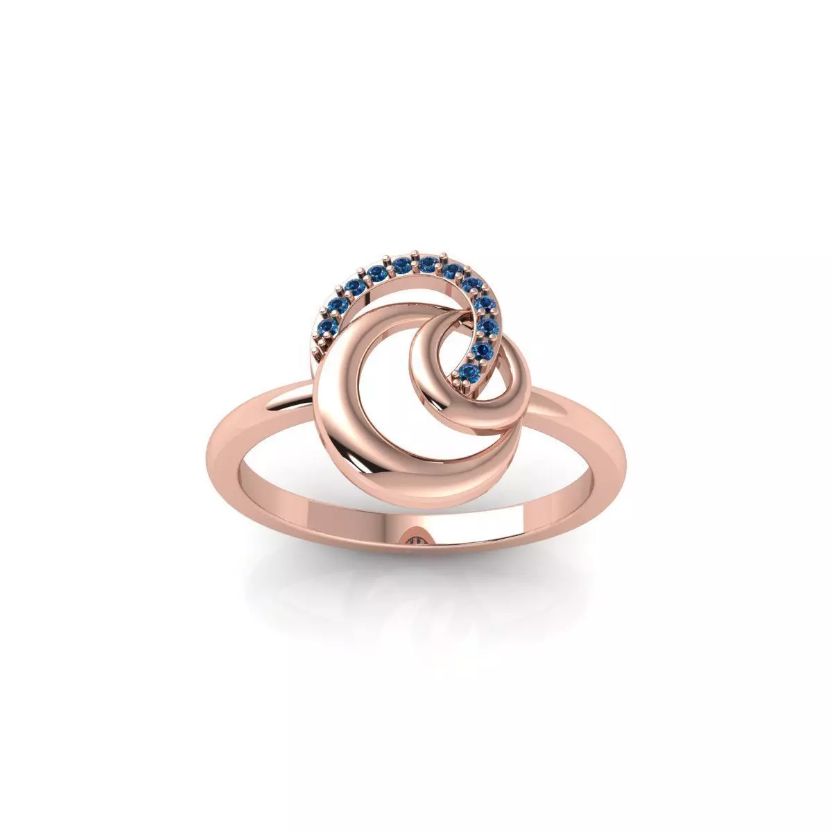 Fancy Twist Ring 3d Model and Render 3D print model_0