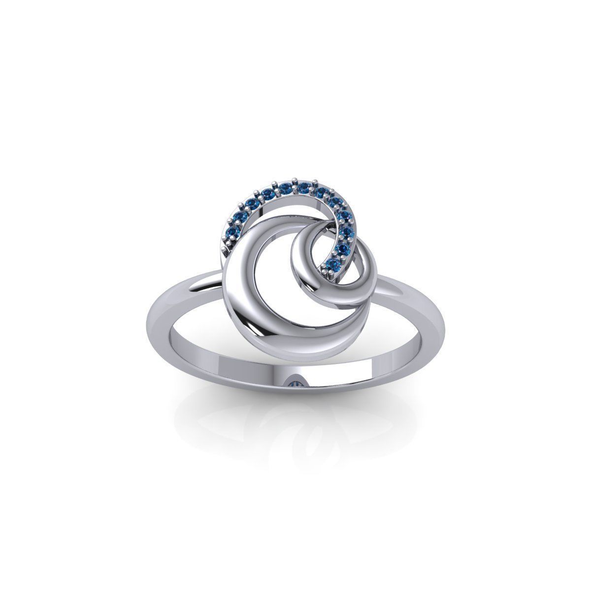 Fancy Twist Ring 3d Model and Render 3D print model_2