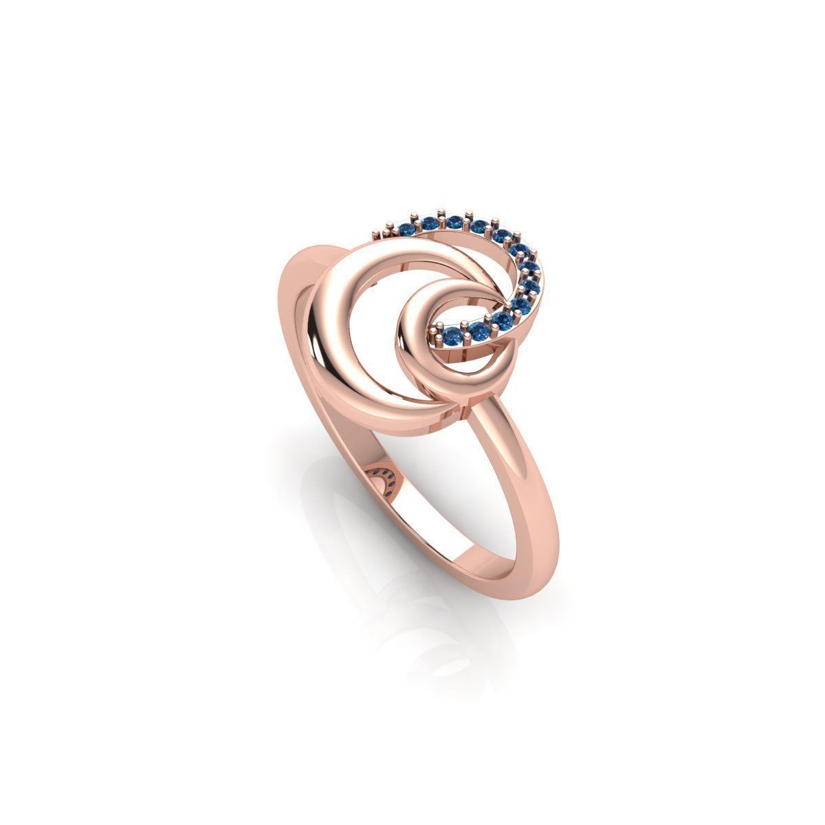 Fancy Twist Ring 3d Model and Render 3D print model_7