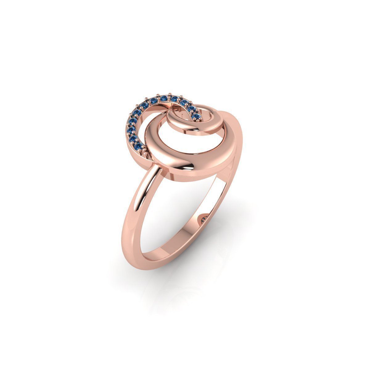 Fancy Twist Ring 3d Model and Render 3D print model_4