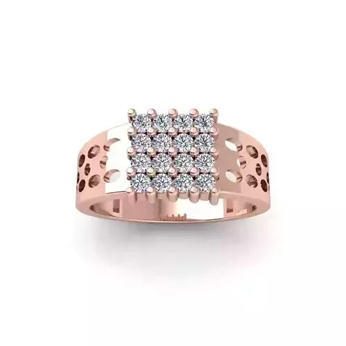 Mens Diamond Ring 3d Model and Render 