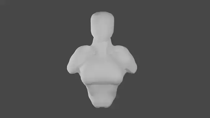 Anatomywoman upbody sculpting model3D For free