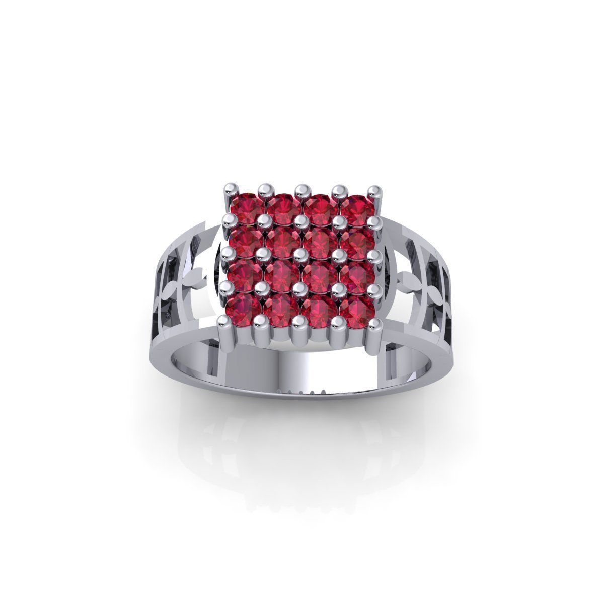 Mens Diamond Ring 3d Model and Render 3D print model_2