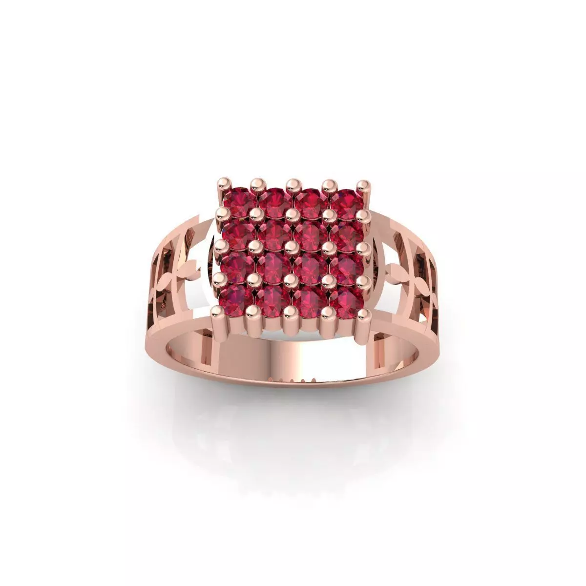 Mens Diamond Ring 3d Model and Render 3D print model_0