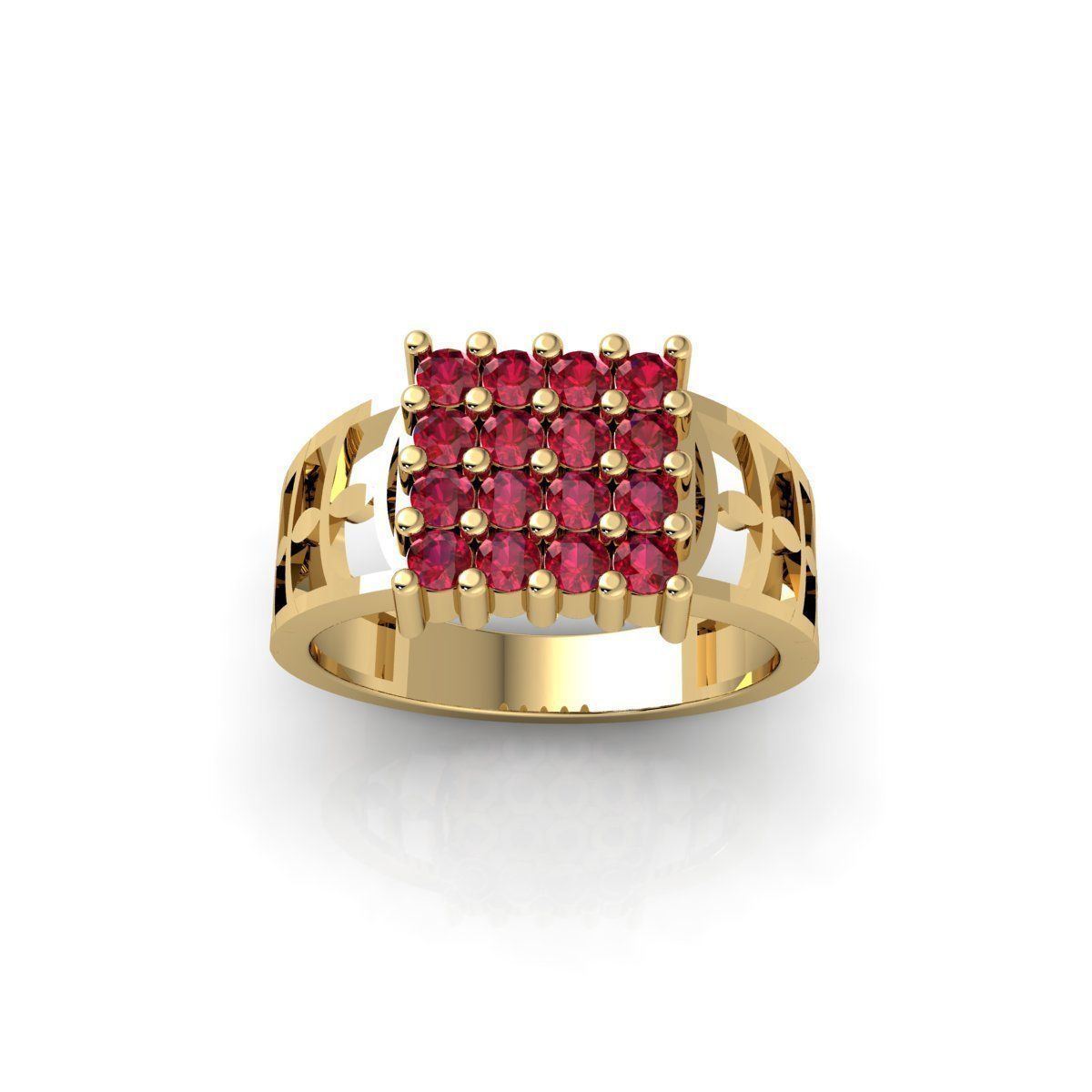 Mens Diamond Ring 3d Model and Render 3D print model_1