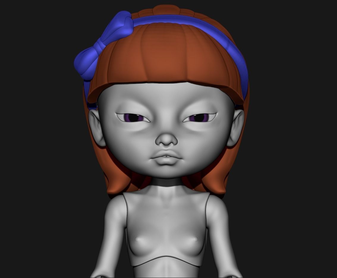 Emilia - 3D BJD model Bjd doll for 3d printing popovy 3d model 3D print model_3