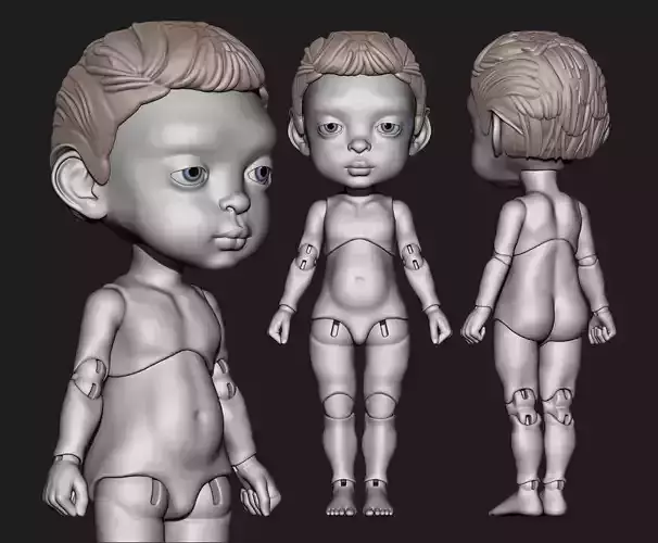 Noah - 3D BJD model Bjd doll for 3d printing popovy 3d model