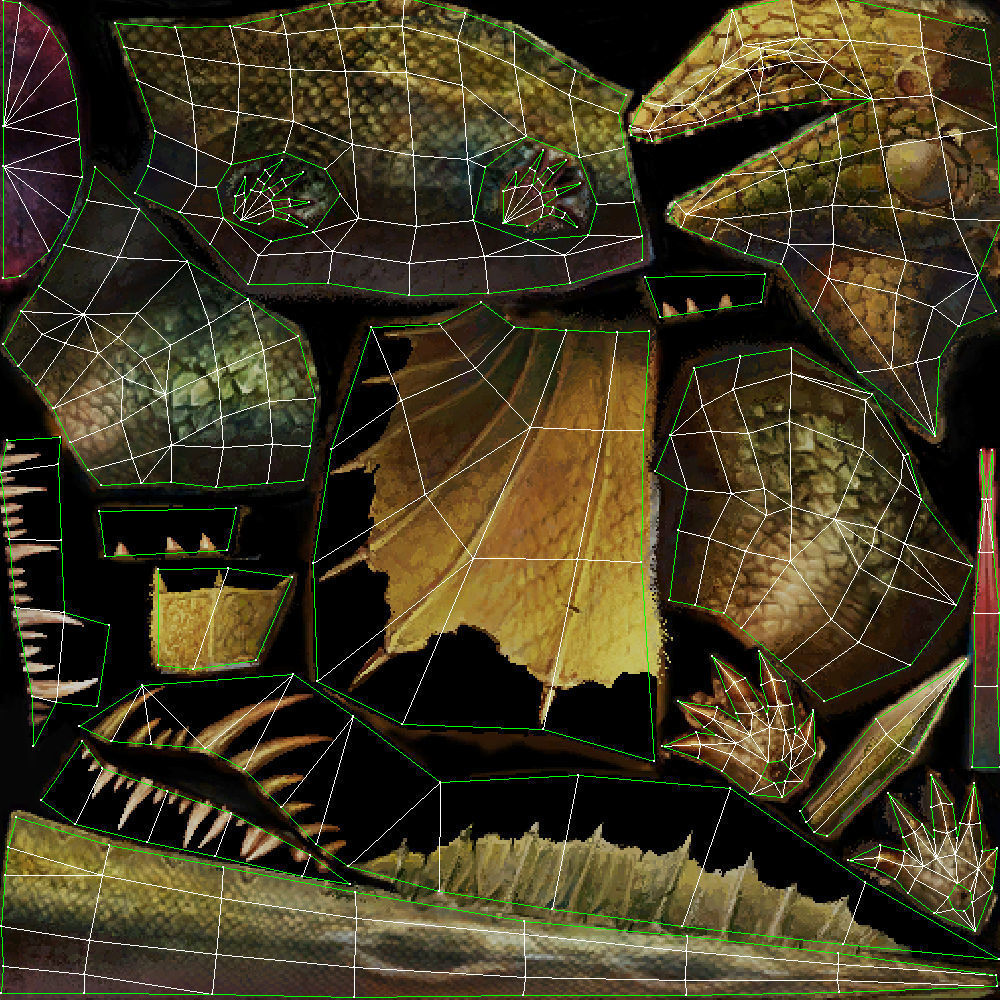 Animated Frill-Necked Lizard Low-poly 3D model_9