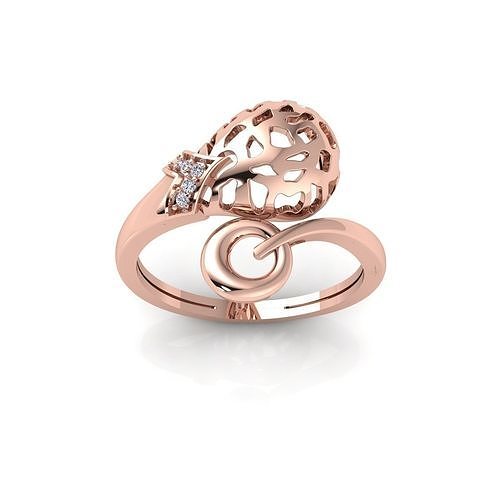 Bombay Dome Ring With Design 3d Model  3D print model