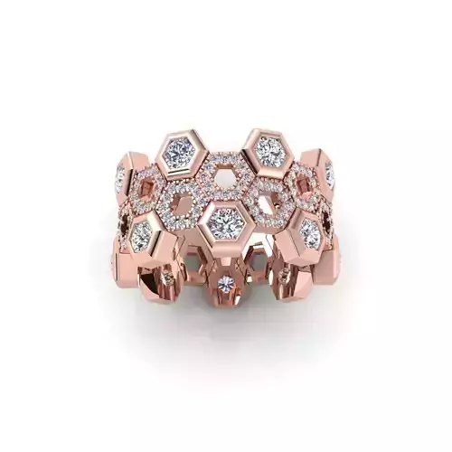 Fancy Wedding ring 3d model and Render 