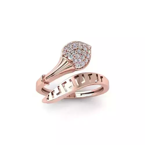 Snake Head Ring 3d Model and Render