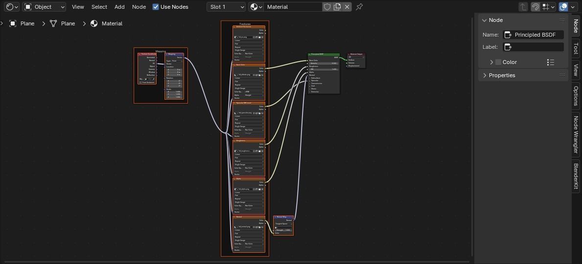 spikelet lowpoly grass Low-poly 3D model_5