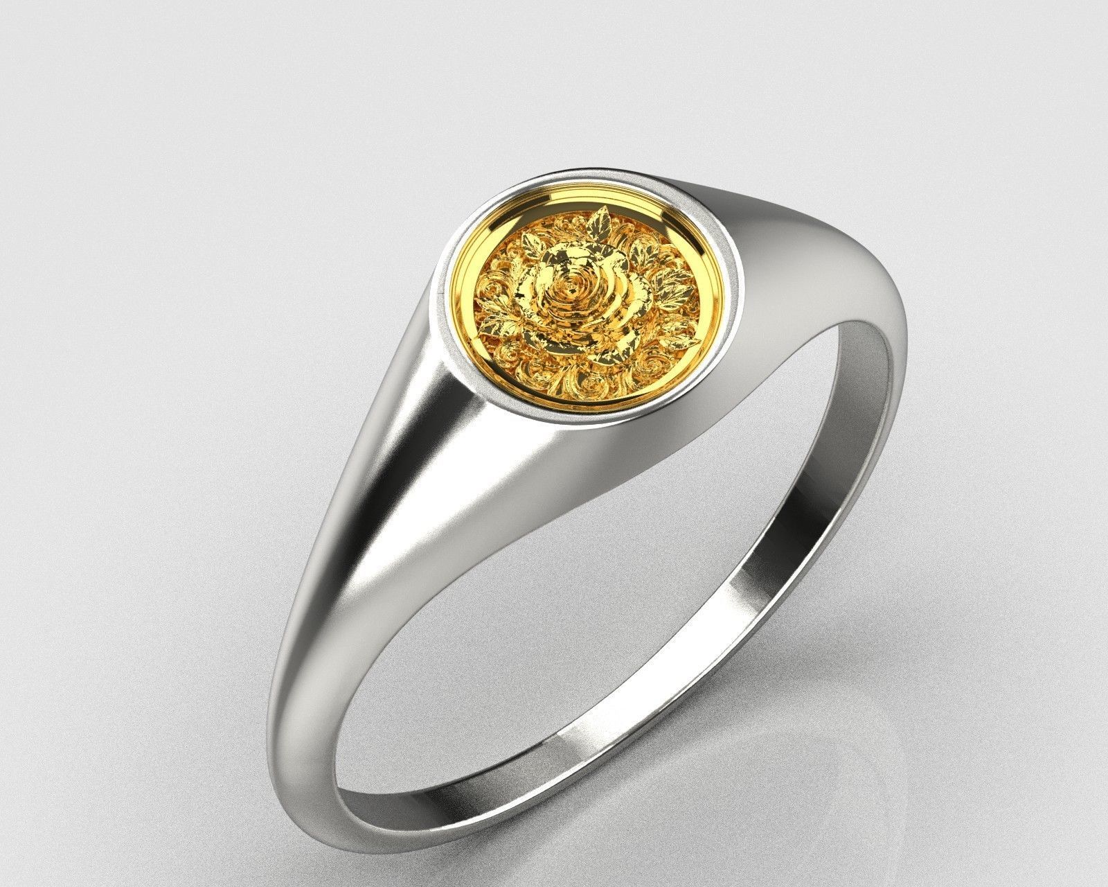 Rose ring  0171 3D print model_10