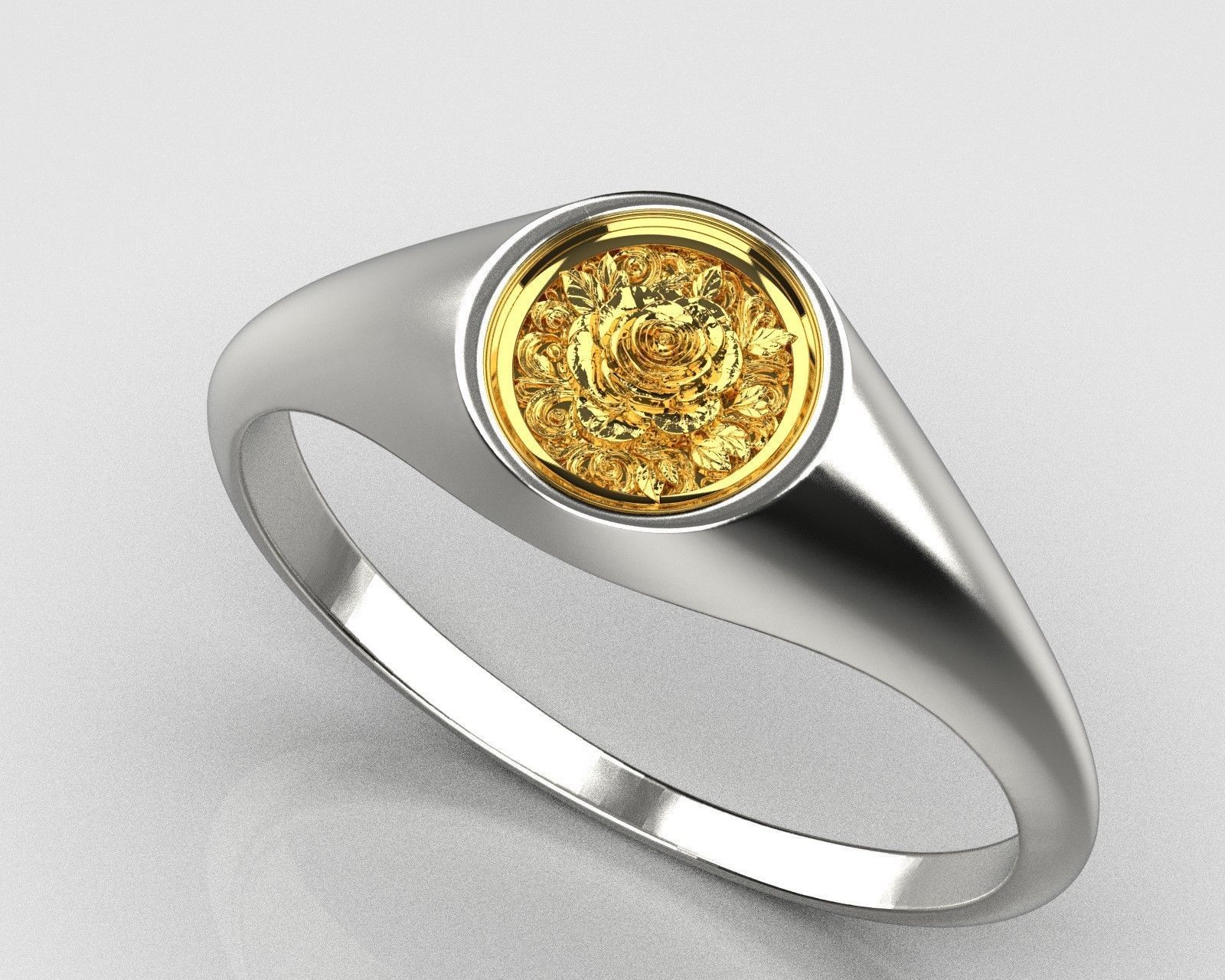 Rose ring  0171 3D print model_11