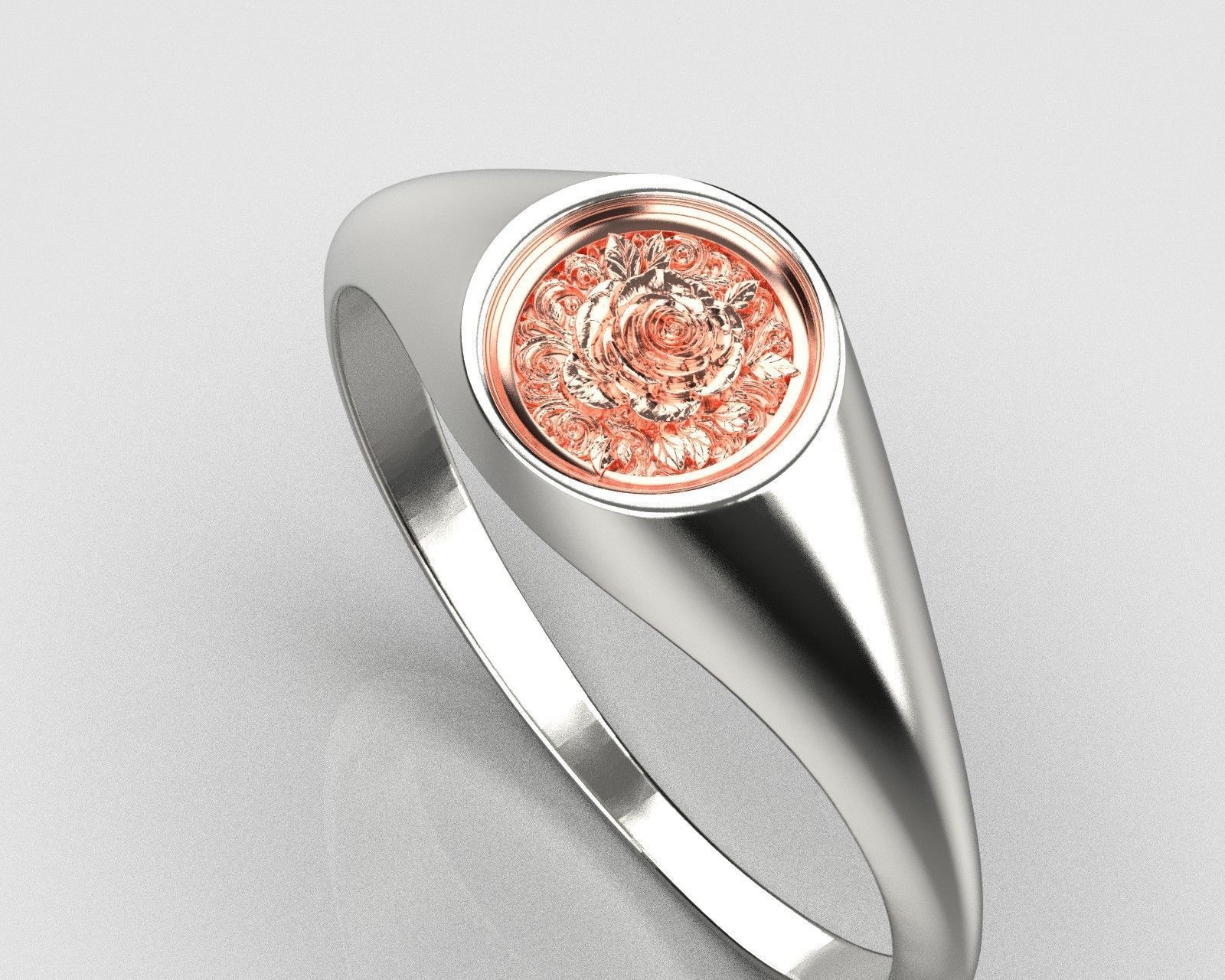 Rose ring  0171 3D print model_13