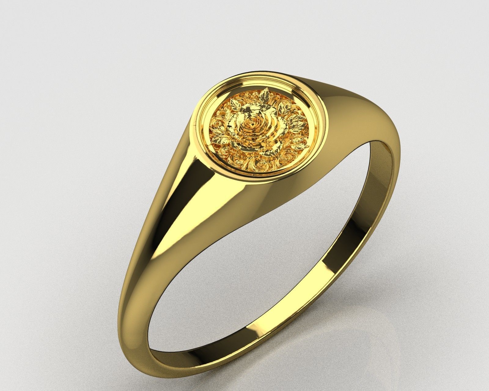 Rose ring  0171 3D print model_9