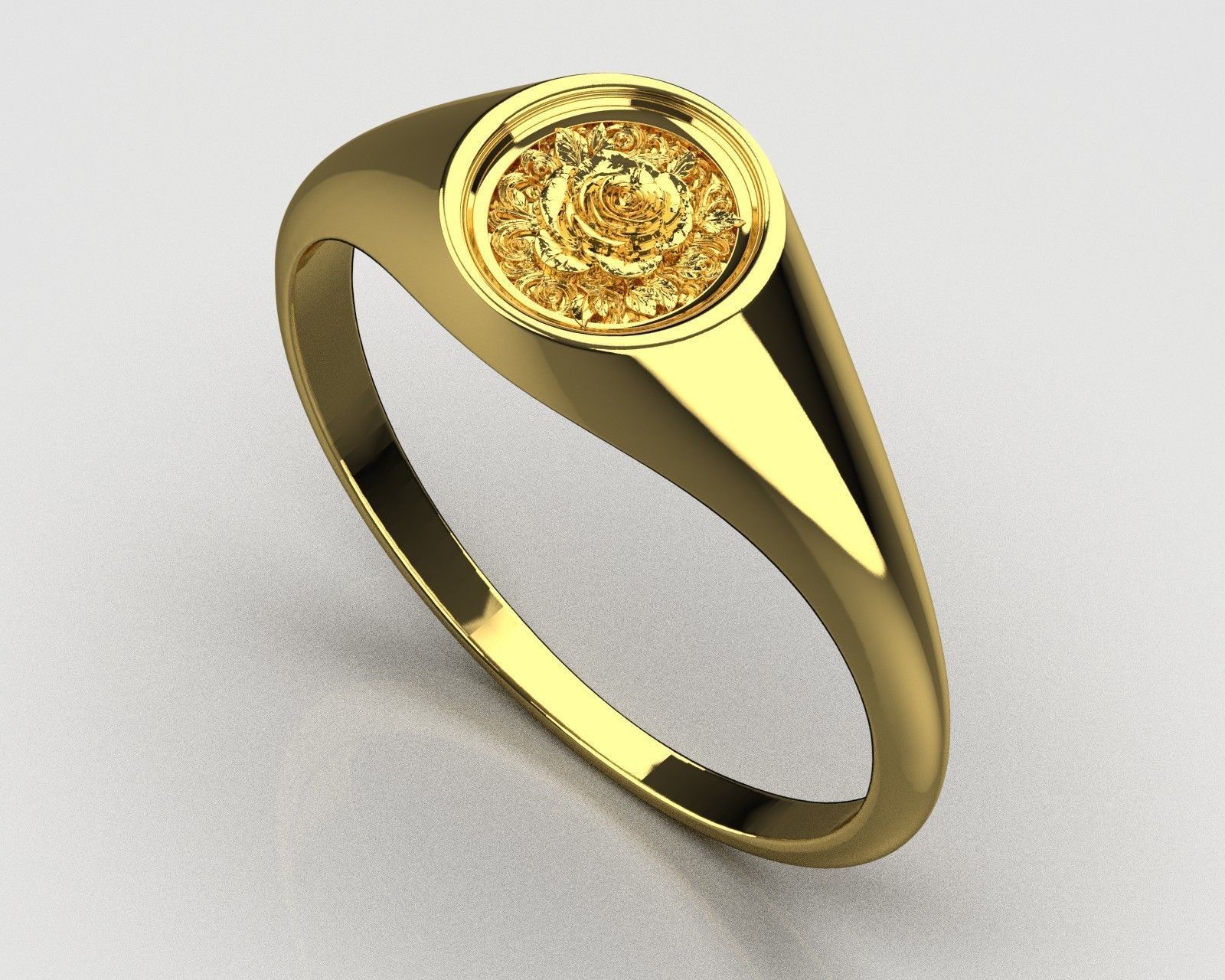 Rose ring  0171 3D print model_8