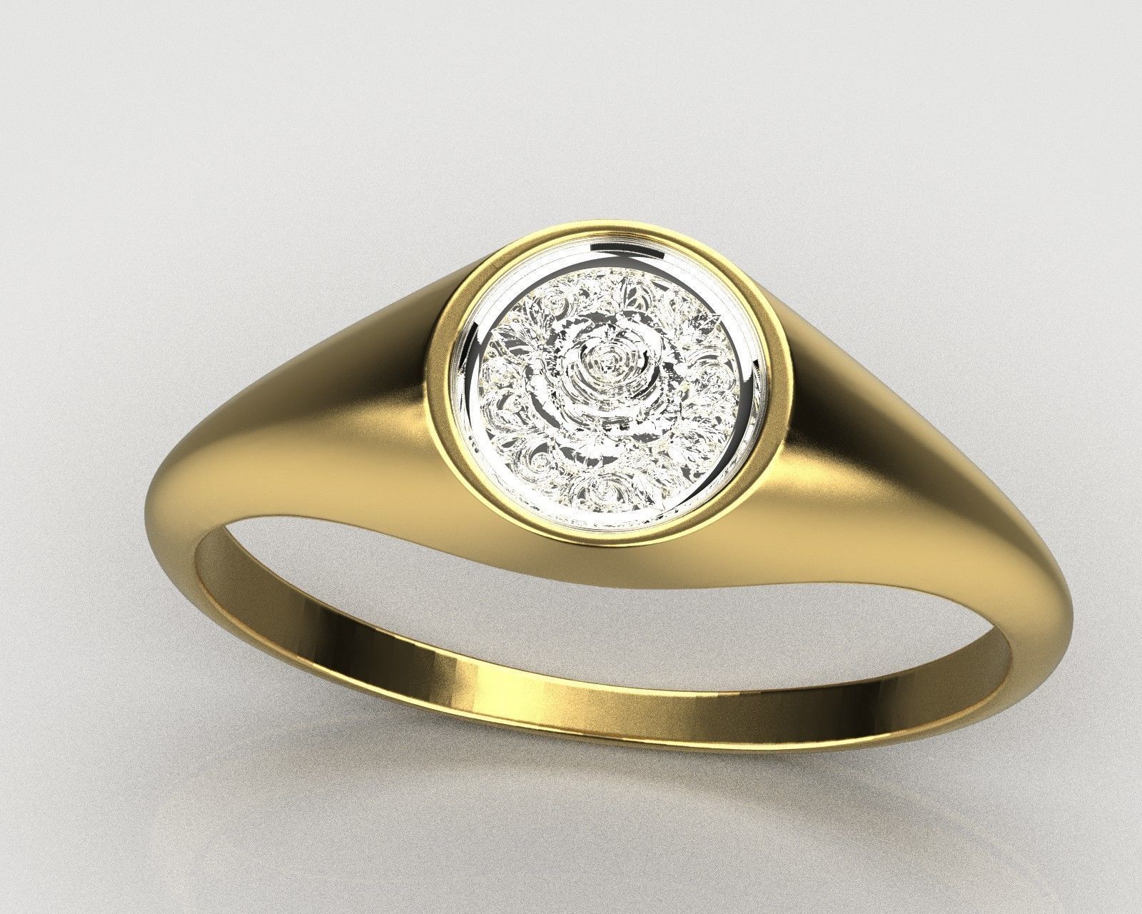 Rose ring  0171 3D print model_12