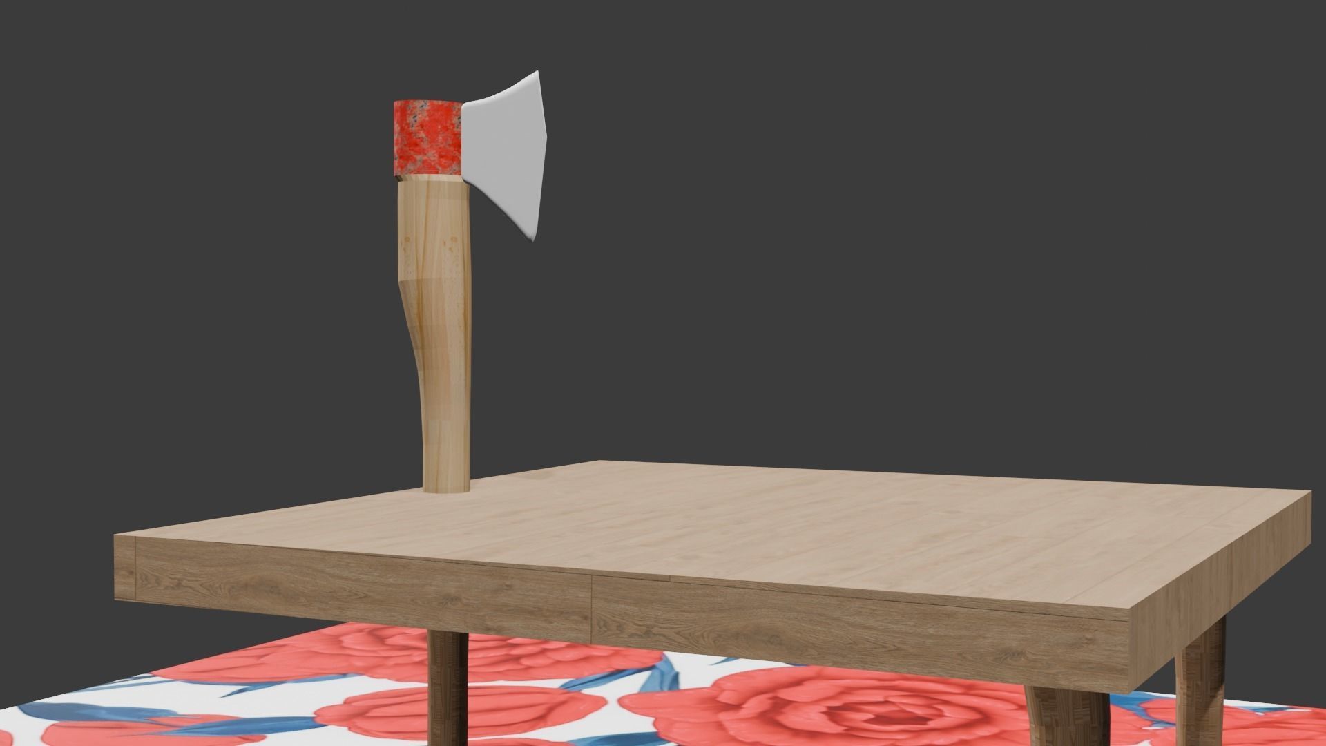 3d innovative axe table design 3D model_2