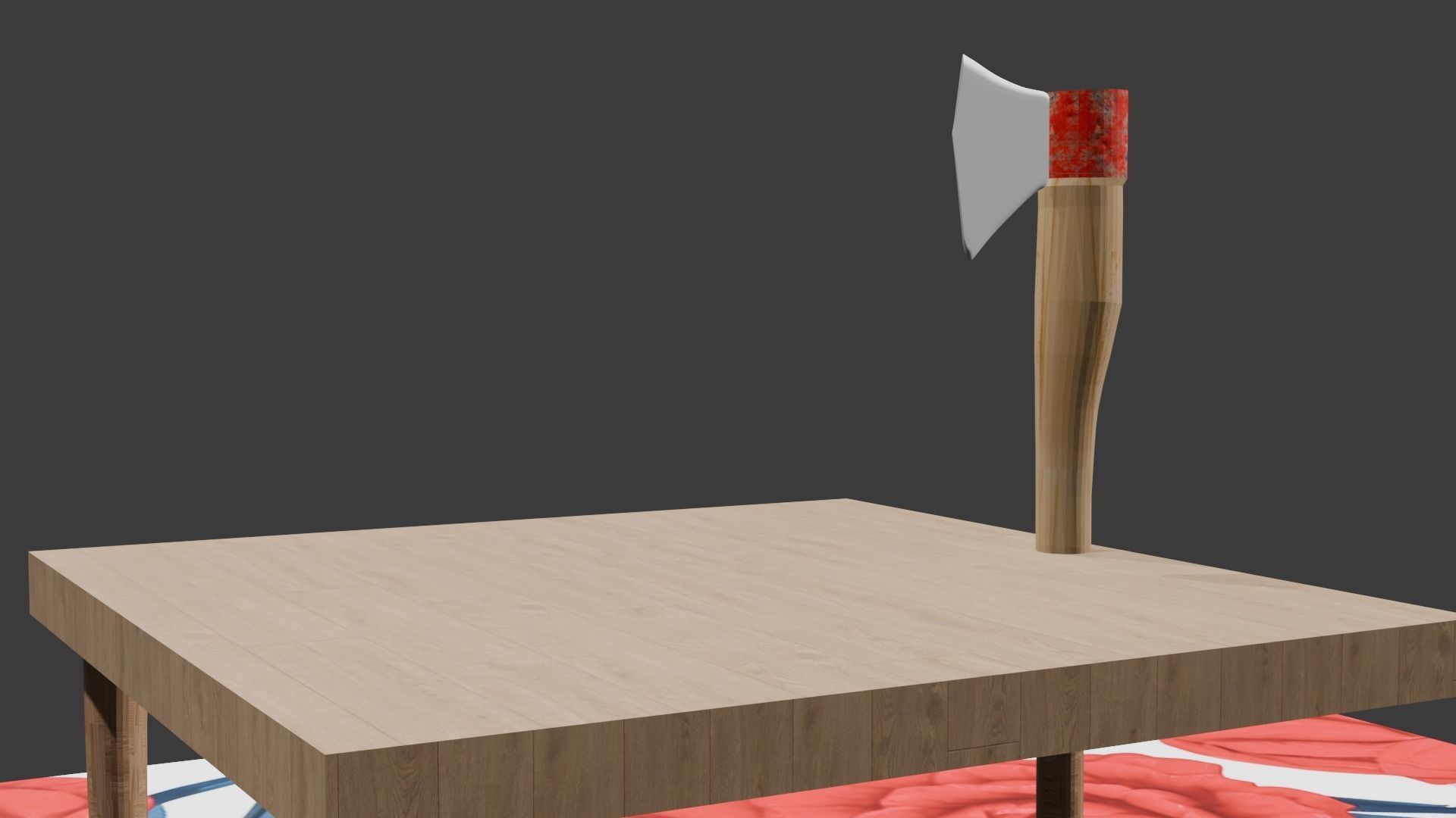 3d innovative axe table design 3D model_1