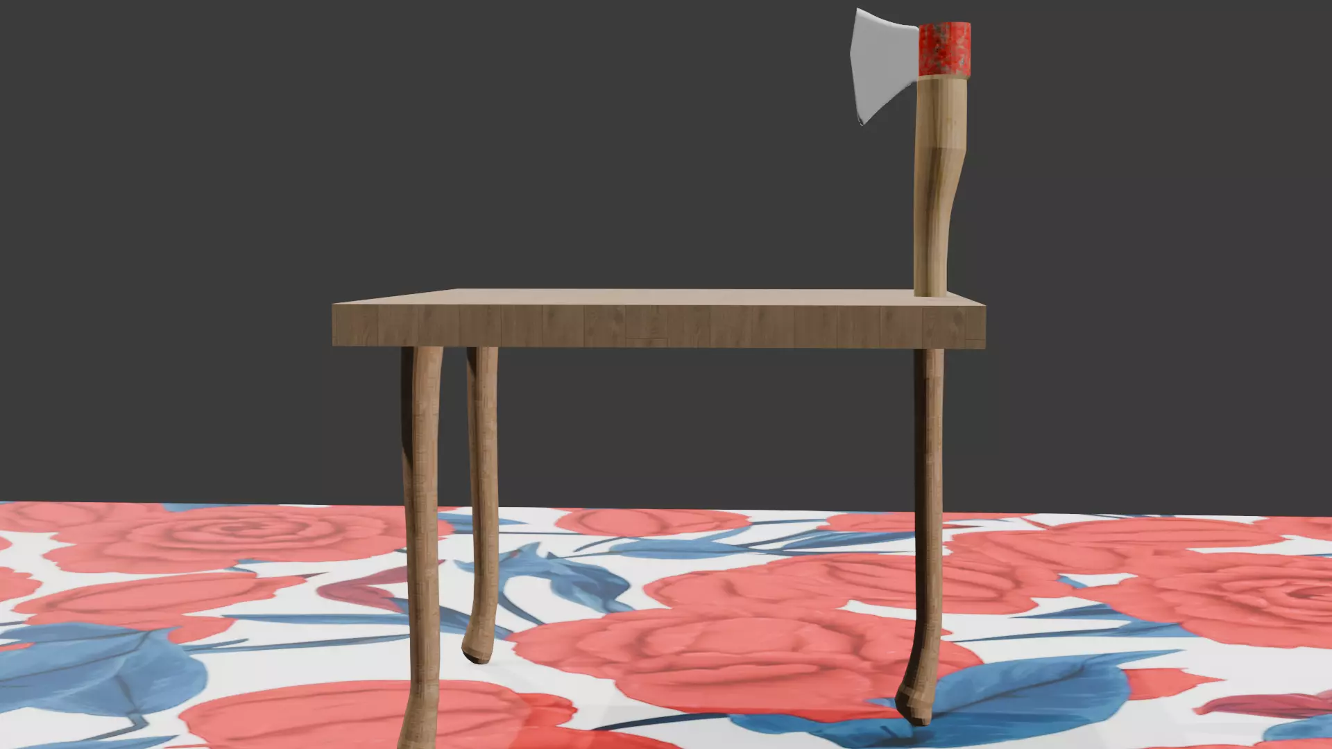 3d innovative axe table design 3D model_0
