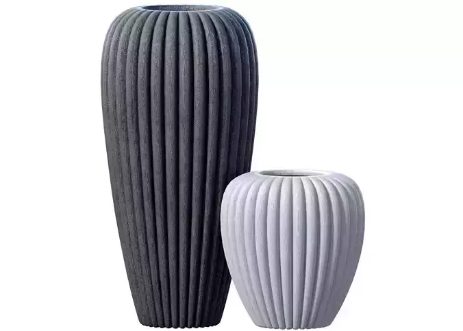 Decorative Garden Floor Tall Vase Urn Pot Modern Style 