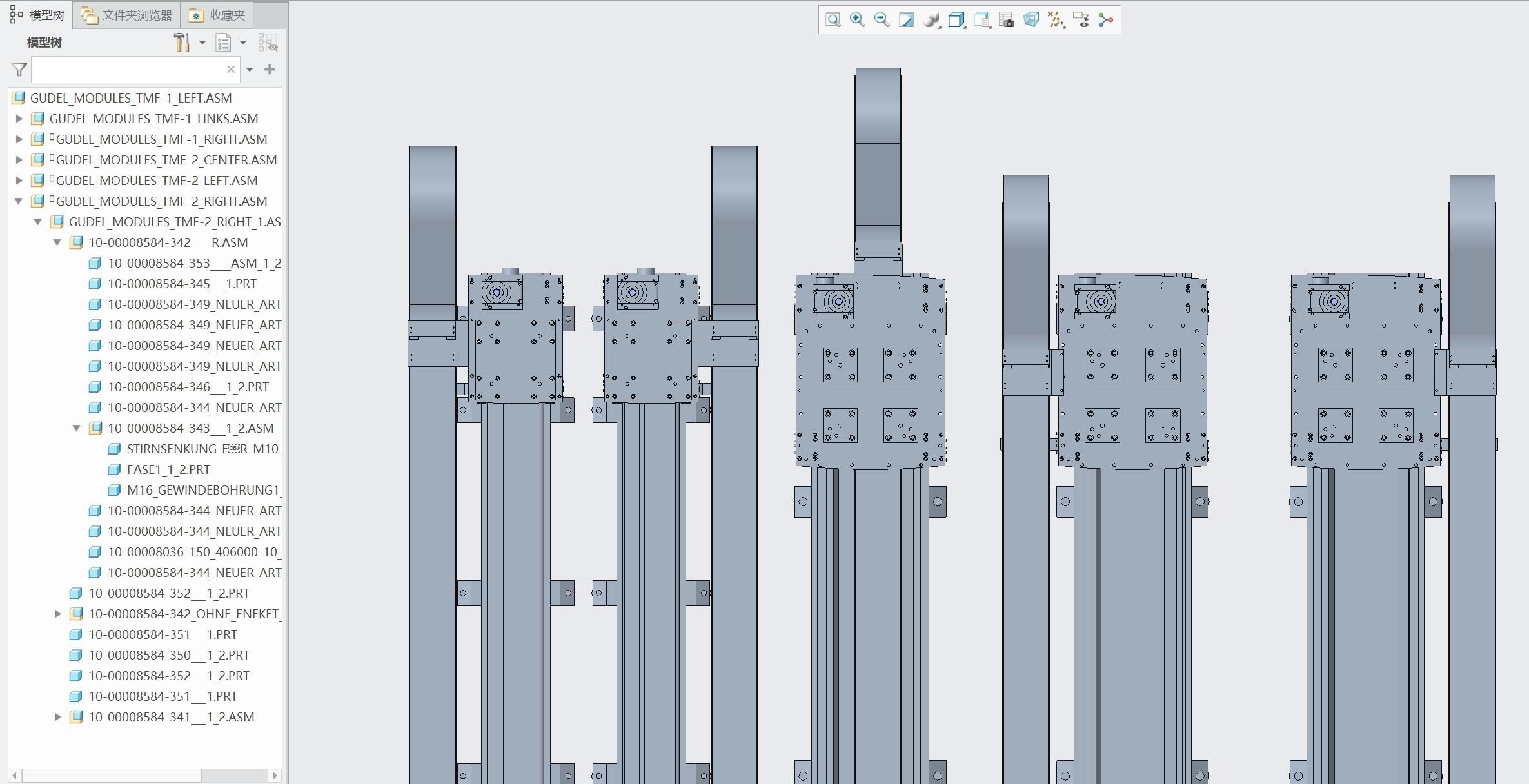 5 models of 70KG robot walking shafts 3D model_6