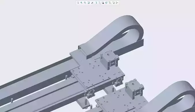 5 models of 70KG robot walking shafts 3D model