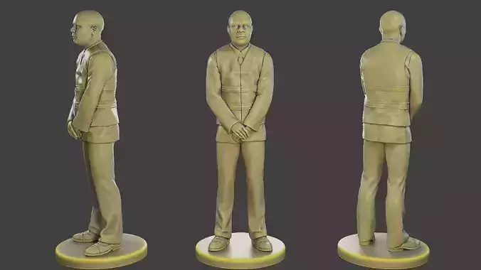 Male Security reflective vest MSRV 005 3D print model