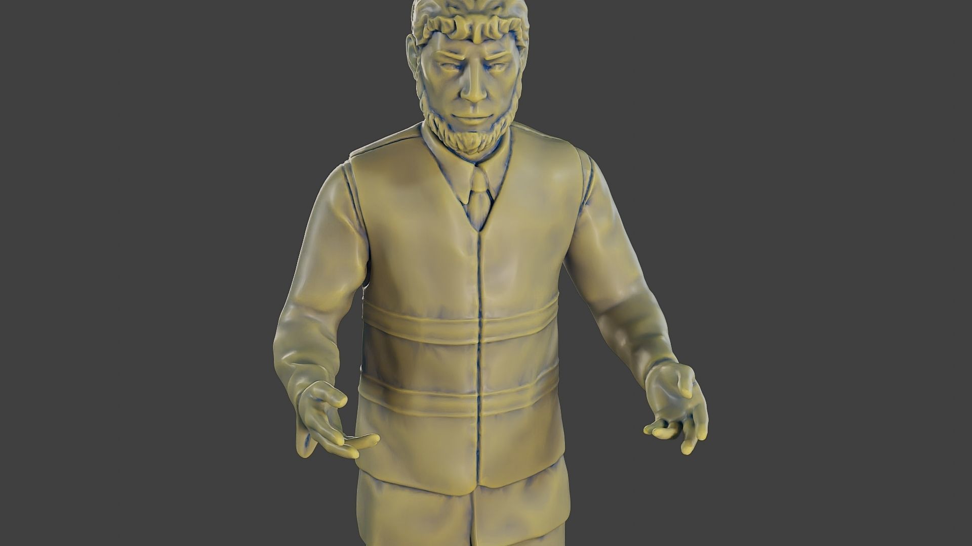 Male Security reflective vest MSRV 006 3D print model_19