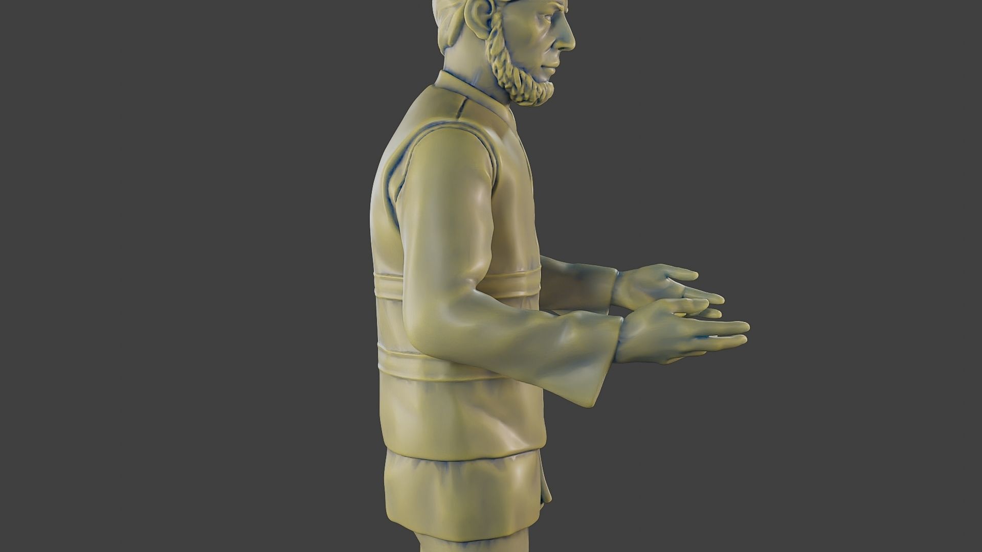 Male Security reflective vest MSRV 006 3D print model_20